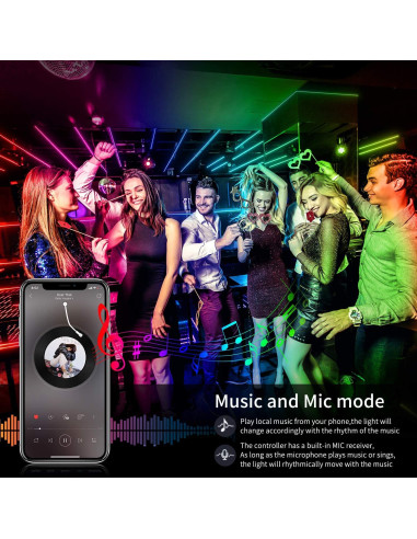 Tiras de Luz LED AILBTON 18 m RGB Control Remoto Bluetooth
