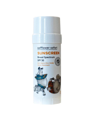 Protector Solar Natural para Bebés Safflower Safari SPF 30