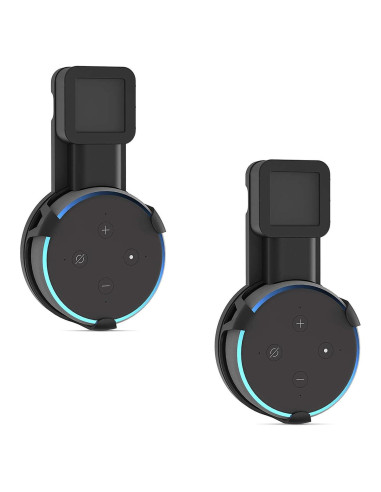 Soporte de Pared WALI para Echo Dot 3ra Generación - 2 Paquete Negro