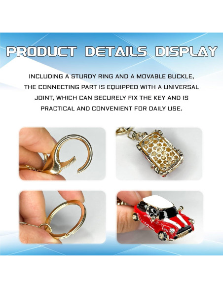 Llavero 3D Mini Cooper Beypovk Negro con Strass Universal Llavero 3D Mini Cooper Beypovk Negro con Strass Universal