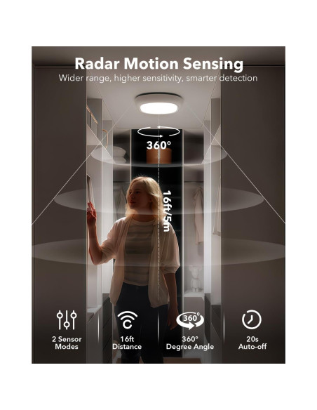 Luz de Techo Recargable Tedmos IP54 con Sensor de Movimiento Luz de Techo Recargable Tedmos IP54 con Sensor de Movimiento