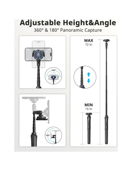 Trípode UBeesize 72 cm para iPhone y Android con Control Remoto Trípode UBeesize 72 cm para iPhone y Android con Control Remoto