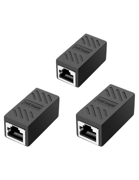 Acoplador RJ45 AOPOCKAN TECH Cat6 Femenino a Femenino - Paquete de 3 Acoplador RJ45 AOPOCKAN TECH Cat6 Femenino a Femenino - Paquete de 3