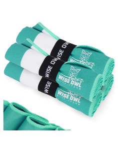 Toallas de Microfibra para Gimnasio Wise Owl 4 Pack Secado Rápido