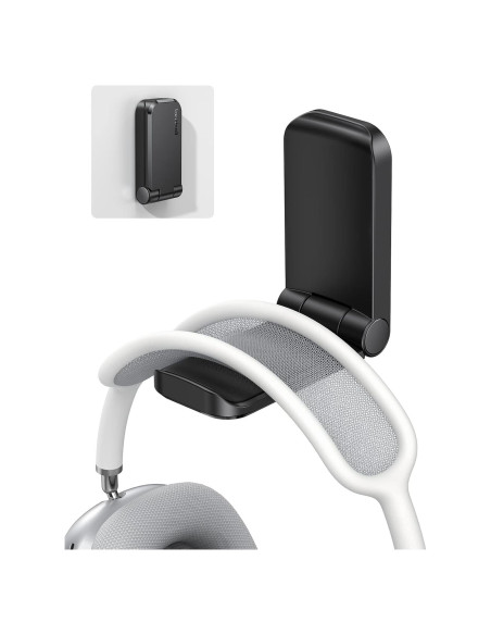Soporte para Auriculares Lamicall DH02, Gancho Adhesivo Negro Soporte para Auriculares Lamicall DH02, Gancho Adhesivo Negro
