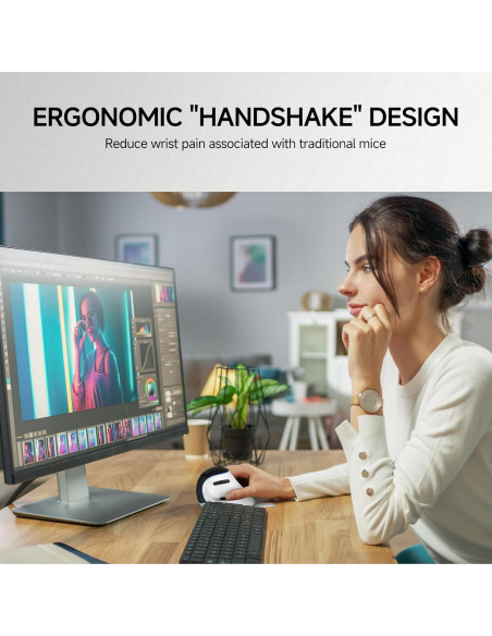 J-Tech Digital Ratón Inalámbrico Ergonómico V638W Blanco J-Tech Digital Ratón Inalámbrico Ergonómico V638W Blanco