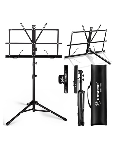 Soporte de Música K KASONIC Plegable 2 en 1 Ajustable 0.97 kg