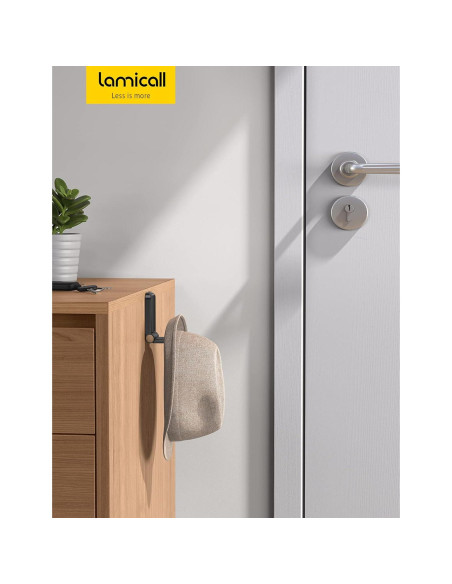 Soporte para Auriculares Lamicall DH02, Gancho Adhesivo Negro Soporte para Auriculares Lamicall DH02, Gancho Adhesivo Negro