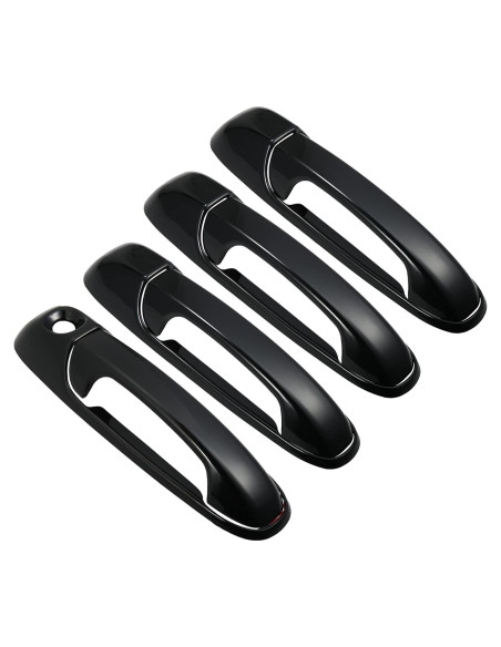 Cubierta de Manija de Puerta Exterior X AUTOHAUX 4 Piezas ABS Negro Cubierta de Manija de Puerta Exterior X AUTOHAUX 4 Piezas ABS Negro