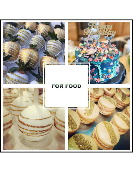 Brillo Comestible para Bebidas ERCorArt - 12 Colores 4g Brillo Comestible para Bebidas ERCorArt - 12 Colores 4g