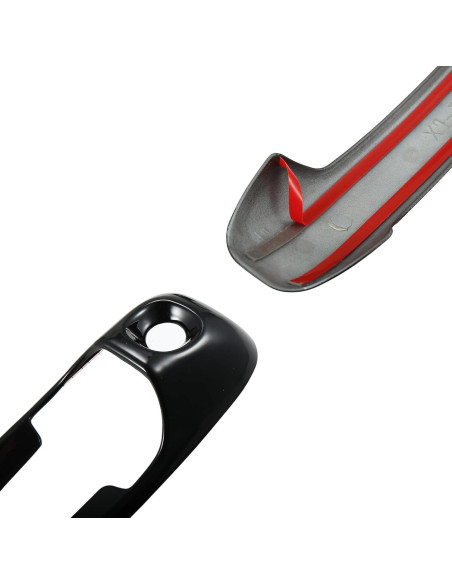 Cubierta de Manija de Puerta Exterior X AUTOHAUX 4 Piezas ABS Negro Cubierta de Manija de Puerta Exterior X AUTOHAUX 4 Piezas ABS Negro