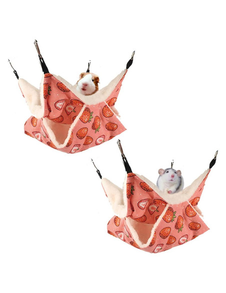 Hamaca Colgante para Mascotas LEFTSTARER Fresa 35.1cm x 35.1cm Hamaca Colgante para Mascotas LEFTSTARER Fresa 35.1cm x 35.1cm