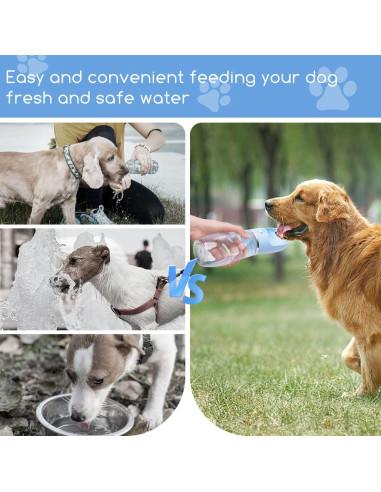 Botella de Agua para Perros Nobleza 0.38L a Prueba de Fugas