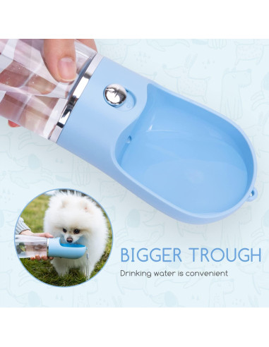 Botella de Agua para Perros Nobleza 0.38L a Prueba de Fugas