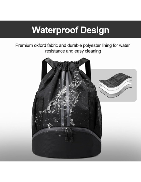 Mochila Deportiva Hoedia con Cuerda 22L Impermeable Unisex Mochila Deportiva Hoedia con Cuerda 22L Impermeable Unisex