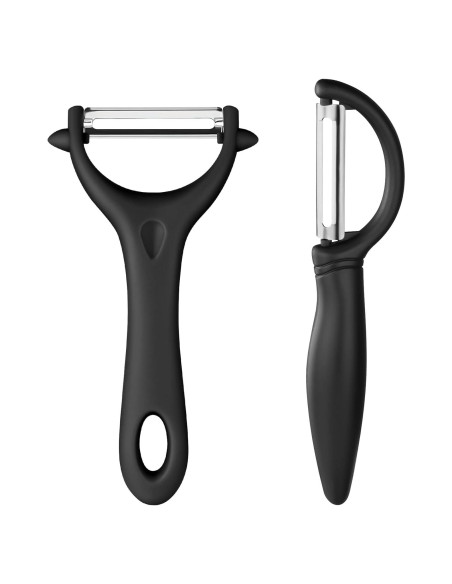 Pelador de Patatas AUAUY 2PCS Acero Inoxidable Ergonómico Pelador de Patatas AUAUY 2PCS Acero Inoxidable Ergonómico