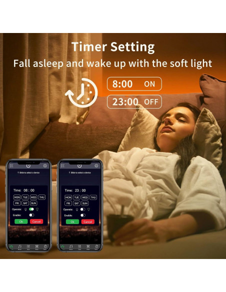 Tira LED RGB KSIPZE 30,48 m Control Bluetooth Música Tira LED RGB KSIPZE 30,48 m Control Bluetooth Música