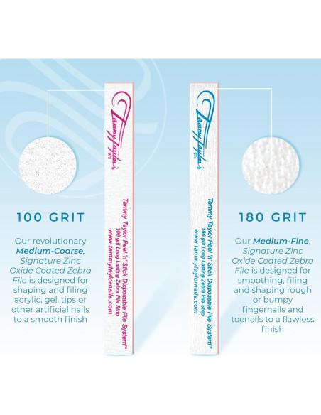 Limas para Uñas Tammy Taylor 180 Granos - Cuidado Natural Limas para Uñas Tammy Taylor 180 Granos - Cuidado Natural