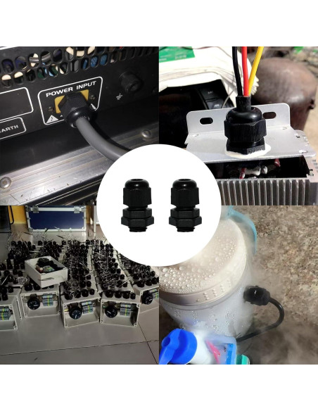Lilaly 50 Pcs Juntas de Cable Gland Impermeables PG7 Lilaly 50 Pcs Juntas de Cable Gland Impermeables PG7
