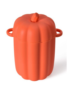 Contenedor de Grasa de Tocino Aliglow 2 Tazas Silicona Naranja