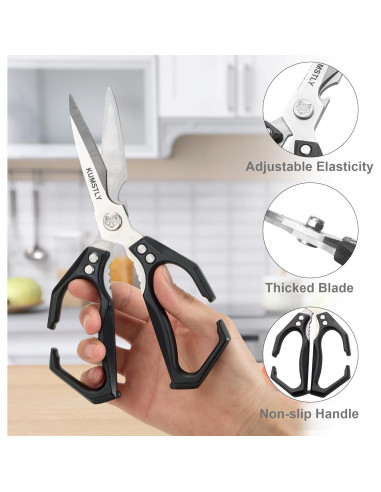 Tijeras de Cocina KUMSTLY de Acero Inoxidable 22.5cm