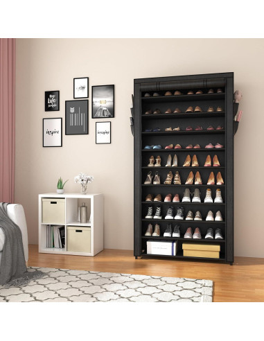 Estante para Zapatos ROJASOP de 10 Niveles, Capacidad para 55 Pares