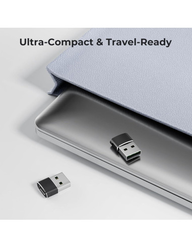 Adaptador USB a USB-C Basesailor 2 Pack Negro 480Mbps 2A
