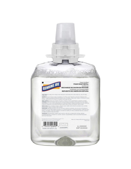 Recarga Jabón Espumoso Antibacteriano Genuine Joe 1250mL Recarga Jabón Espumoso Antibacteriano Genuine Joe 1250mL