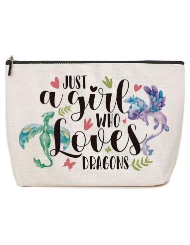 Bolsa de Maquillaje Dragón Lovdazzles 25x17 cm Impermeable