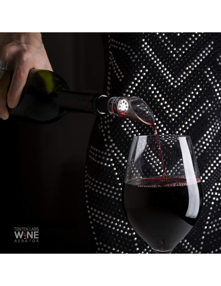 Aerador y Tapón de Vino TenTen Labs - Conservador 2 Piezas Aerador y Tapón de Vino TenTen Labs - Conservador 2 Piezas