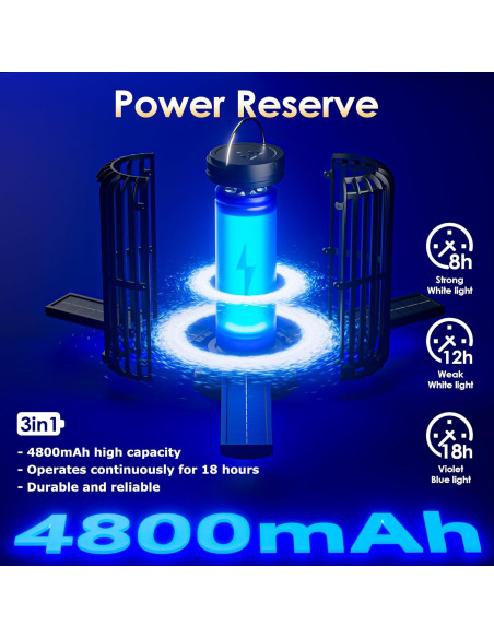 Zapper de Insectos Solar HUAJIAPENG XT-01 2 Paquete IP65 Zapper de Insectos Solar HUAJIAPENG XT-01 2 Paquete IP65