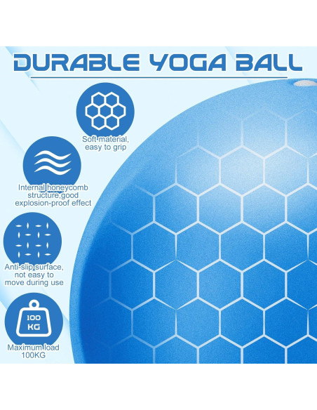 Pelota de Ejercicio Inflable jjshund 25cm PVC Azul Pelota de Ejercicio Inflable jjshund 25cm PVC Azul