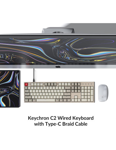 Teclado Mecánico Keychron C2 104 Teclas USB-C para Mac/Windows