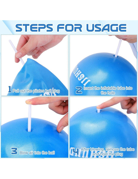 Pelota de Ejercicio Inflable jjshund 25cm PVC Azul Pelota de Ejercicio Inflable jjshund 25cm PVC Azul