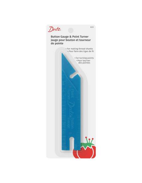 Medidor de Botones y Girador de Puntos Dritz 14 cm Azul Medidor de Botones y Girador de Puntos Dritz 14 cm Azul