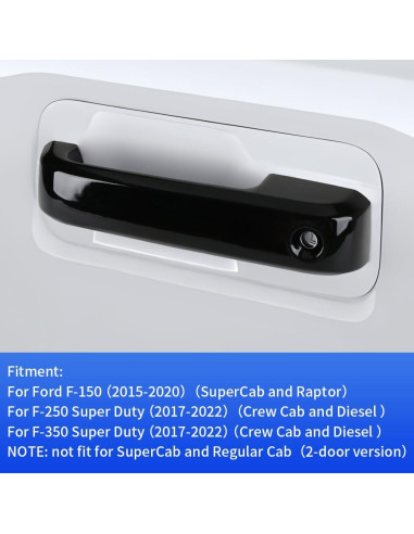 Cubierta de Manija de Puerta LUNQIN para Ford F-150 2015-2020 y F-250/F-350 2017-2022