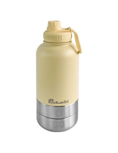 Botella de Agua Aislada para Perros Out 'N Wild 0.95L Beige