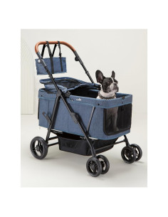 Carrito de Mascotas OJCME Plegable para Perros hasta 60 kg