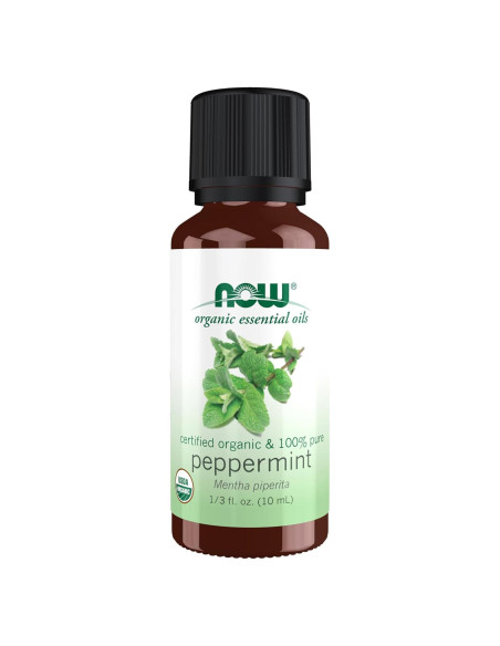 Aceite Esencial de Menta Orgánica NOW 29.57 ml - 100% Puro Aceite Esencial de Menta Orgánica NOW 29.57 ml - 100% Puro