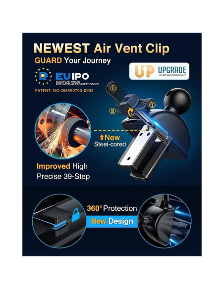 Soporte para Teléfono de Coche VANMASS CTVK13 Negro Ajustable Soporte para Teléfono de Coche VANMASS CTVK13 Negro Ajustable