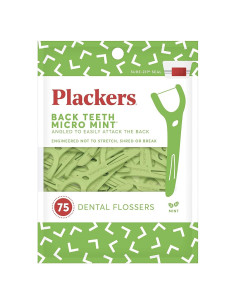 Flossers Dentales Plackers Micro Menta 75 Unidades