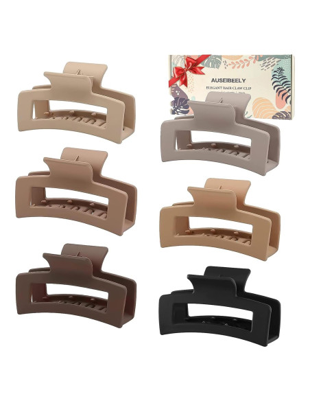 Paquete de 6 Pinzas Cuadradas Auseibeely 8.89 cm Antideslizantes Paquete de 6 Pinzas Cuadradas Auseibeely 8.89 cm Antideslizantes