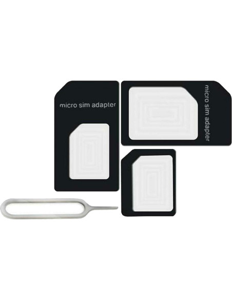 Adaptador de Tarjeta SIM SaiTech - Paquete de 10 Negro Adaptador de Tarjeta SIM SaiTech - Paquete de 10 Negro