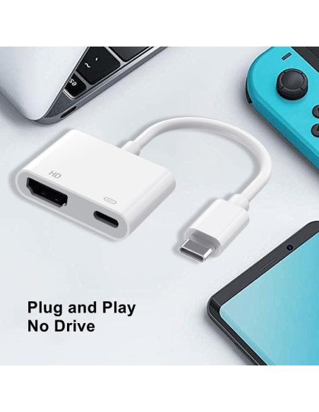 Adaptador USB C a HDMI AIRSKY 4K 60Hz para iPhone 15/16 Adaptador USB C a HDMI AIRSKY 4K 60Hz para iPhone 15/16