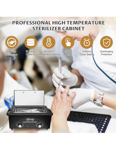 Caja de Limpieza de Herramientas AOWOSA 2L Temperatura 50-220C