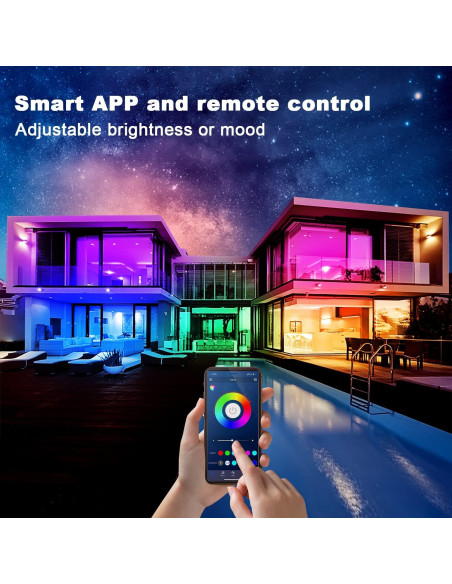 Tiras LED Dalattin 200 m RGB con control APP y remoto Tiras LED Dalattin 200 m RGB con control APP y remoto
