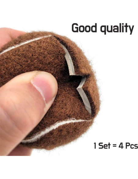 Juego de 4 Protectores de Silla Clairla - Pelotas de Tenis Antirrayas Juego de 4 Protectores de Silla Clairla - Pelotas de Tenis Antirrayas