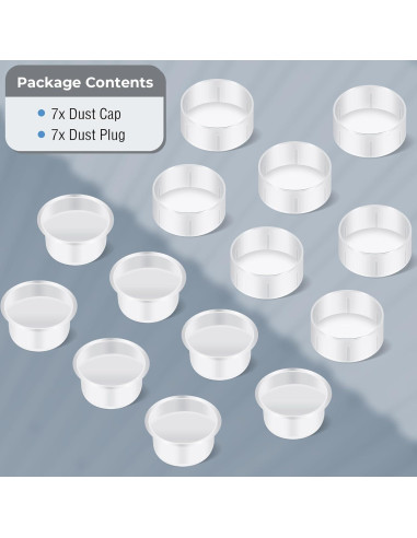 Conjunto de 7 Tapas de Polvo Alstar para Oculares de 1.25"