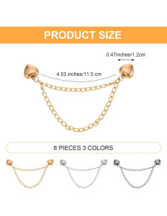 8 Clips Magnéticos para Ropa Gjinxi - Accesorios Multifuncionales 2