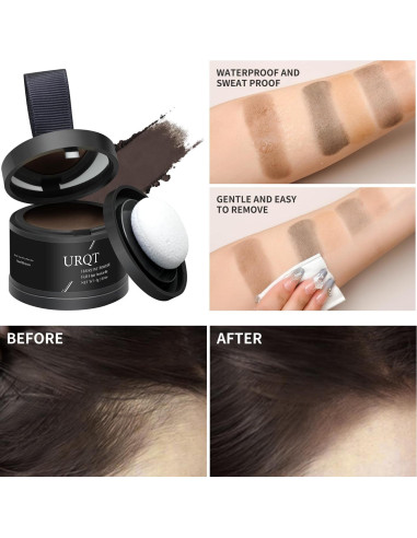 Polvo Mágico URQT para Línea de Cabello - 4g Negro